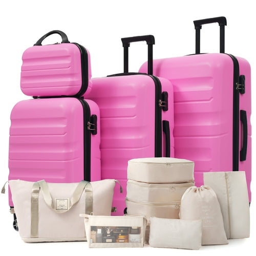 Hardshell ABS Luggage Set - Lightweight & Durable Suitcases with Dual