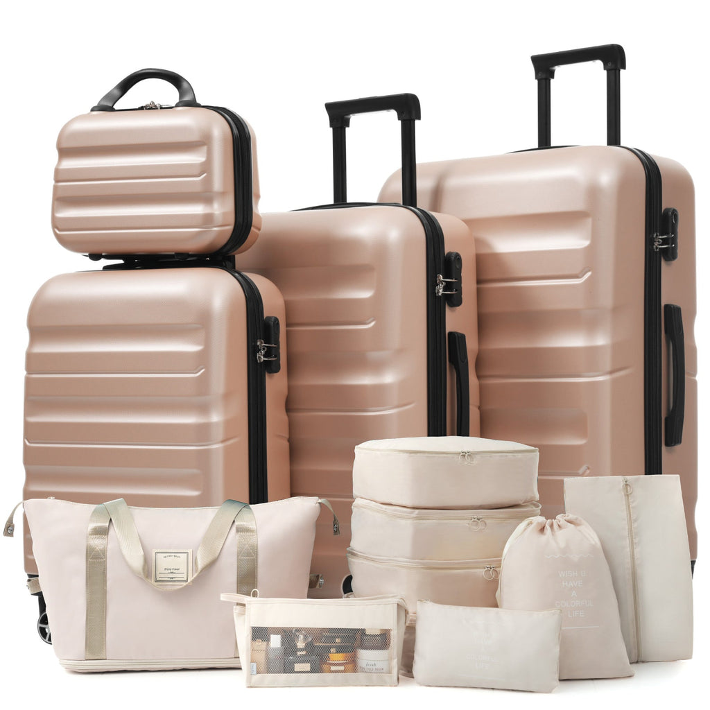 Hardshell ABS Luggage Set - Lightweight & Durable Suitcases with Dual