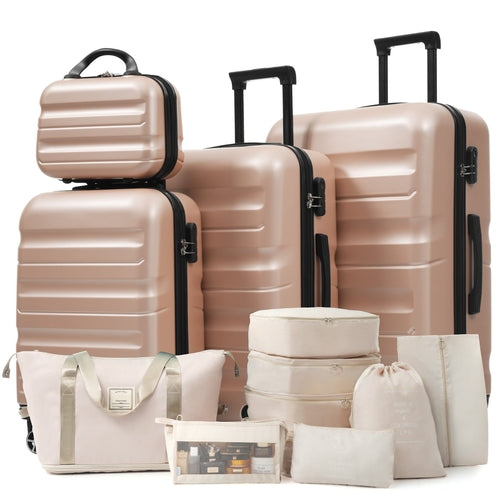 Hardshell ABS Luggage Set - Lightweight & Durable Suitcases with Dual