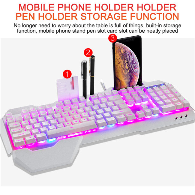 Ergonomic Mechanical Keyboard with RGB Backlight