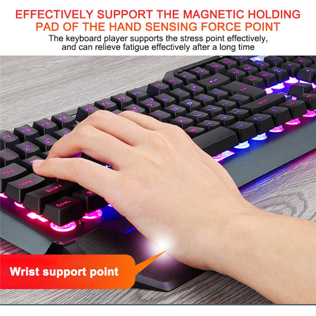 Ergonomic Mechanical Keyboard with RGB Backlight