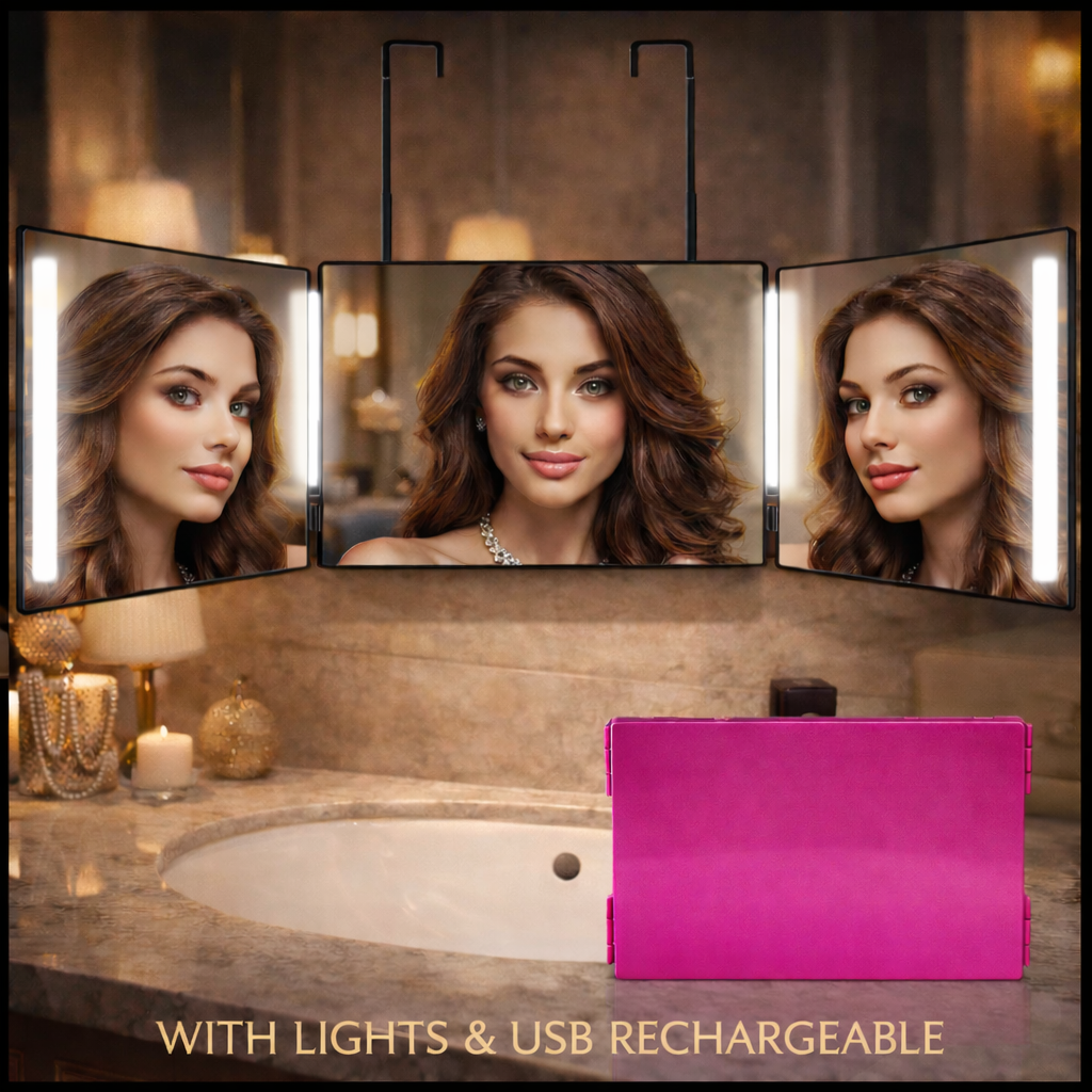 LED Folding Makeup Mirror