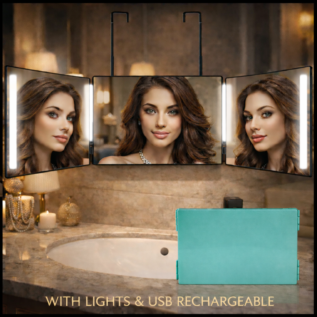 LED Folding Makeup Mirror