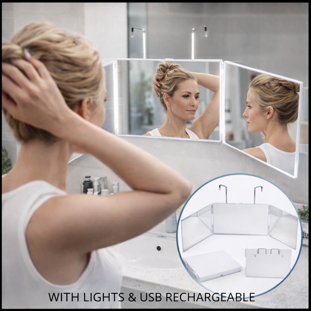 LED Folding Makeup Mirror