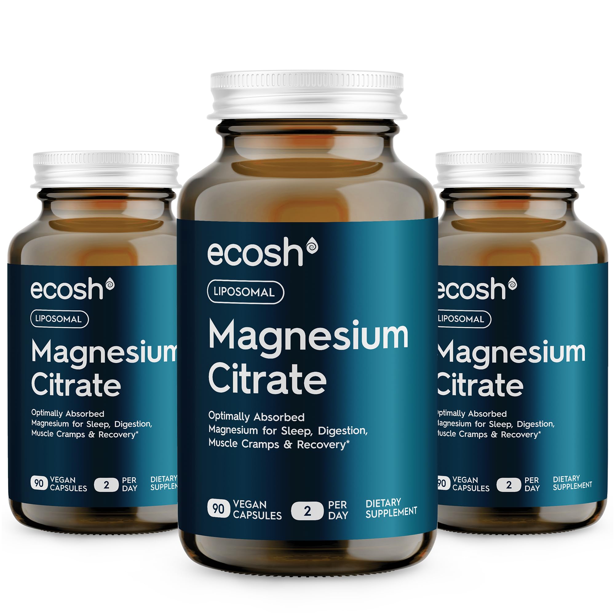 Liposomal Magnesium Citrate Capsules — High Absorption Magnesium Supplement for Constipation Sleep Muscle Cramps & Recovery | High Potency Mg | Easy to Swallow Veg Capsules | Non-GMO | 270 ct