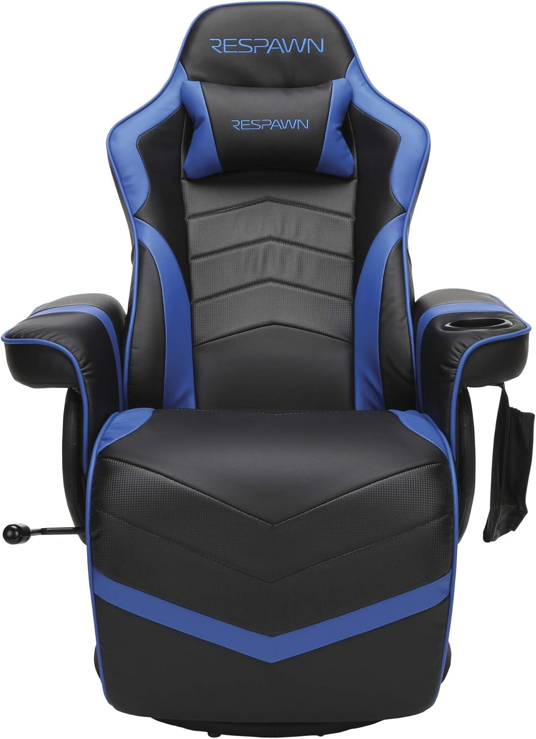 Blue 900 Gaming Recliner With Adjustable Leg Rest Cupholder