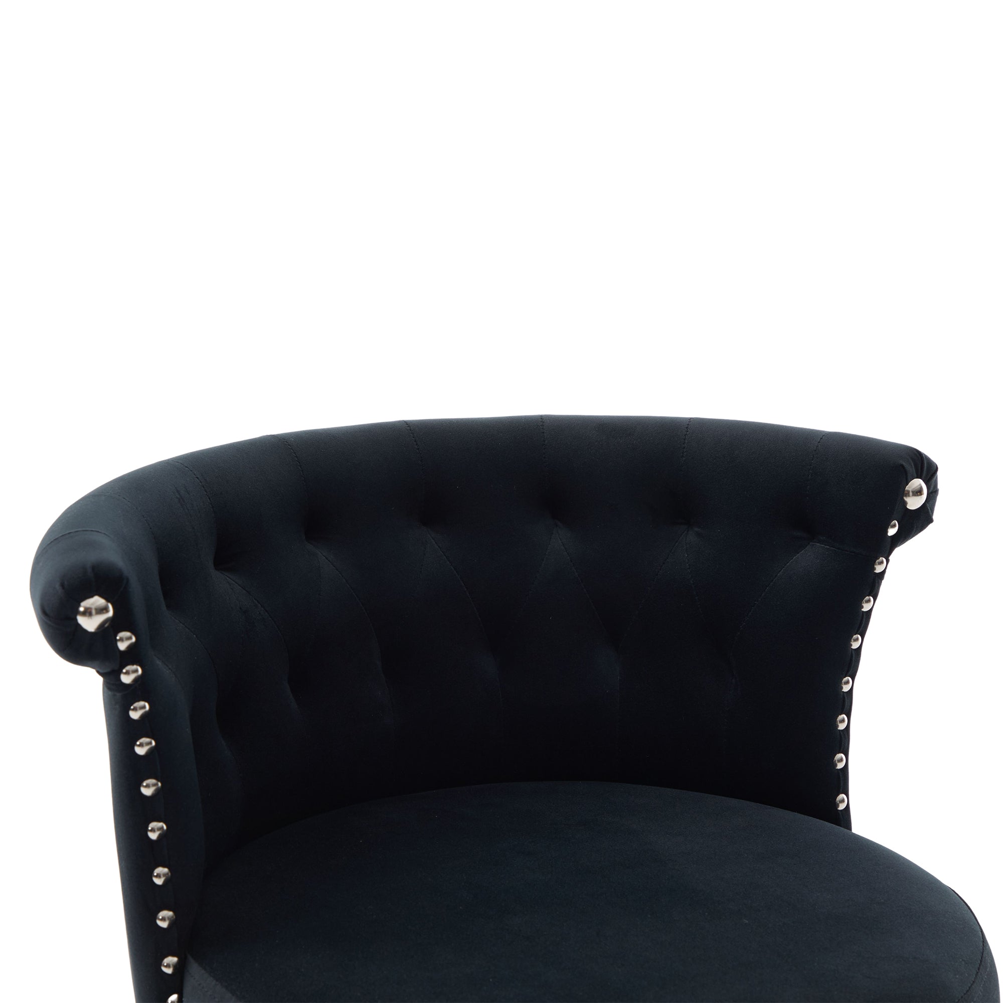 Velvet Bar Stool Set of 2, Adjustable Swivel Bar Stools with Silver